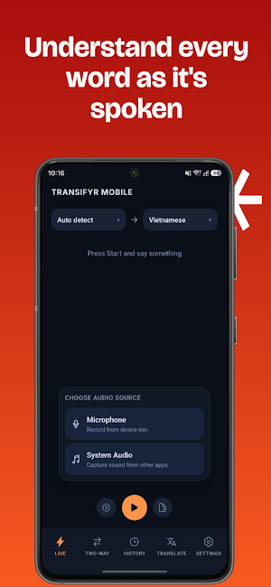 Transifyr: Real-time Translate Screenshot 1