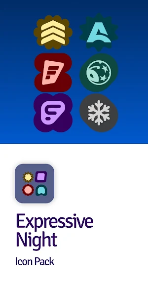 Expressive Night Icon Pack Screenshot 0