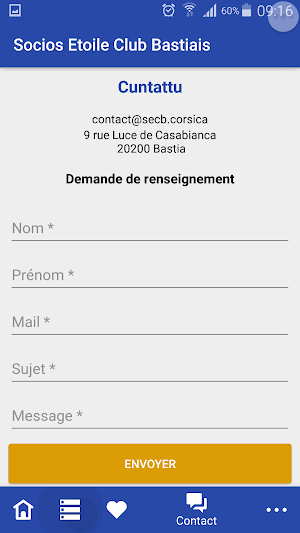 Socios Etoile Club Bastiais Screenshot 1