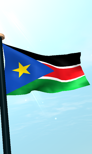 South Sudan Flag 3D Wallpaper Screenshot 3