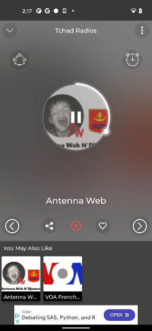 Tchad Radios + enregistreur Screenshot 1
