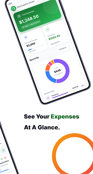 Daily Expense Budget Tracker Screenshot 1