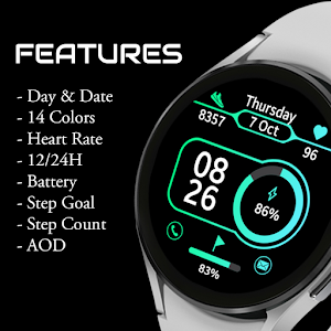 Elegant: Digital Watch Face Screenshot 1