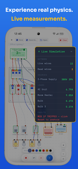 E-Light: Circuit Simulator Screenshot 2