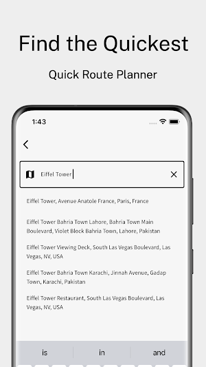 Short Route - Shortest Path Screenshot 1