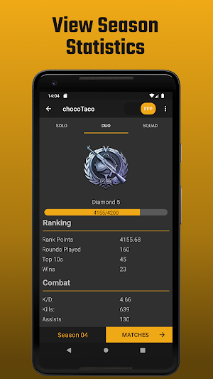 Chicken Tracker: Stats for PUBG Screenshot 1