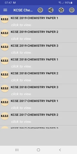 Kcse chemistry: past papers Screenshot 0