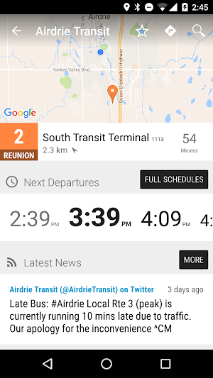 Airdrie Transit Bus - MonTransit Screenshot 1