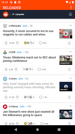 Reloaded - client for Reddit Screenshot 0