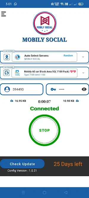 MOBILY SOCIAL Screenshot 2