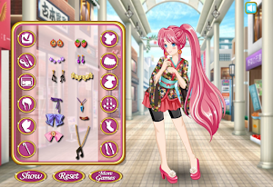 Anime Girl Dress Up And Makeup - Girls Games Screenshot 1