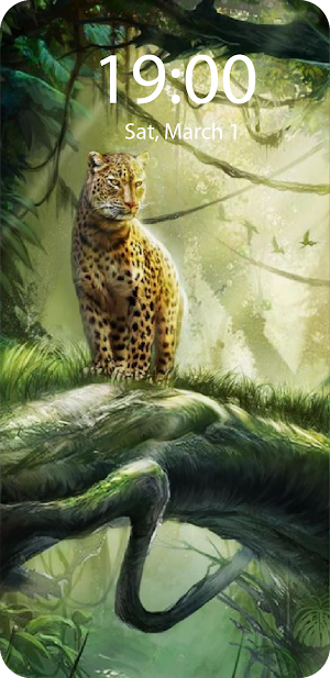 Leopard Live Wallpaper Paralla Screenshot 3