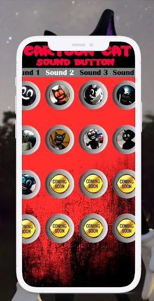 Cartoon Cat Sound Button Screenshot 0