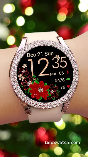 Golden Floral Watch Screenshot 1