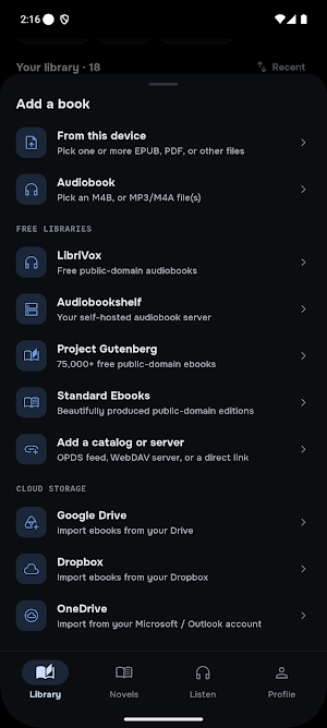 RookReader: Ebook & Audiobook Screenshot 2