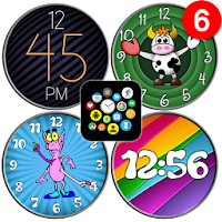 "Playful" watch face pack 3 for Bubble Clouds