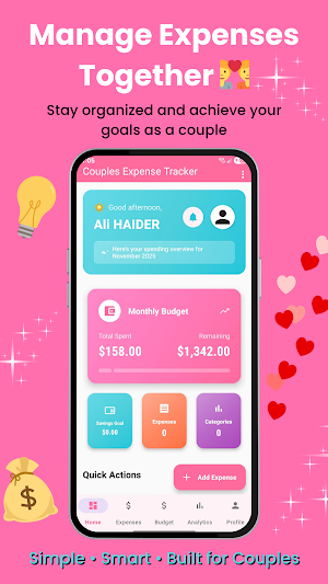 Couples Expense Budget Tracker Screenshot 0