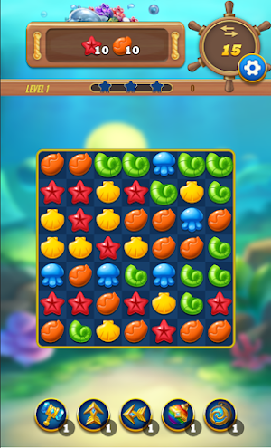 Oceanic Odyssey: The Match-3 Screenshot 1