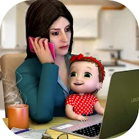 Mother's Office Job & Baby Life Simulator