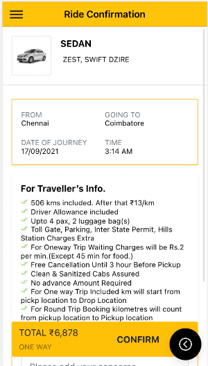 Rithik Droptaxi - ONE WAY DROP TAXI Screenshot 2