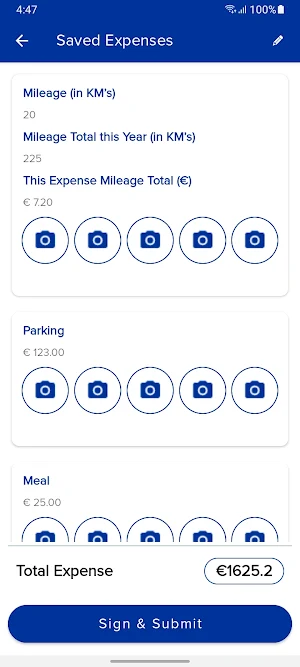 MCS Expense App Screenshot 3