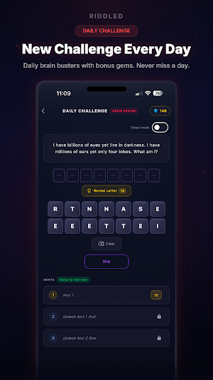 Riddled: Daily Brain Teasers Screenshot 1