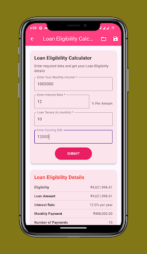 Easy EMI Calculator - 2024 Screenshot 1
