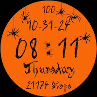 Happy Halloween Spiders Orange