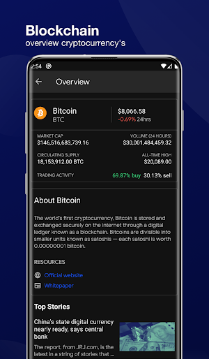 Blockchain Dashboard Screenshot 1