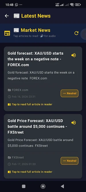 Gold Trading AI Screenshot 1