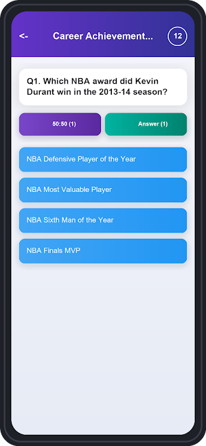 Kevin Durant Trivia Quiz Screenshot 3