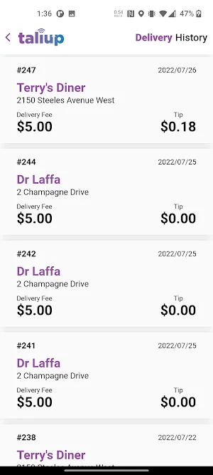 Taliup Driver Screenshot 2