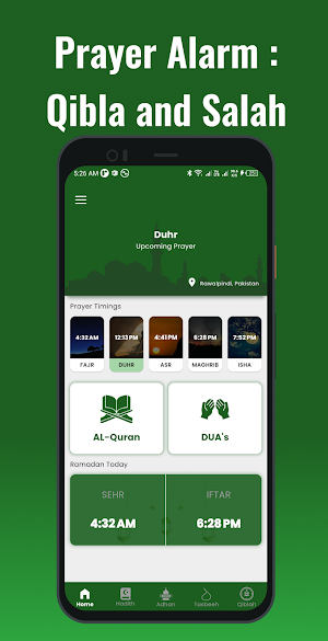 Prayer Alarm : Qibla and Salah Screenshot 0