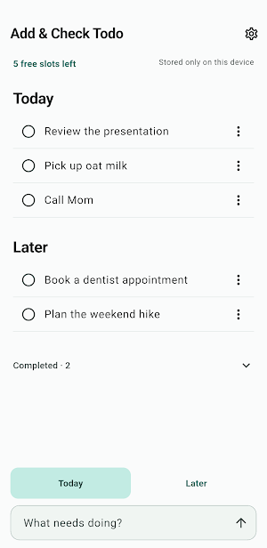 Add & Check Todo Screenshot 0