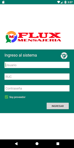 Flux Mensajería Screenshot 1