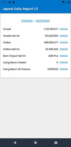 Jepos Daily Report Screenshot 2