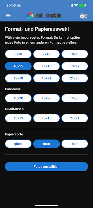 PhotoPrint - Fotodruck Screenshot 1