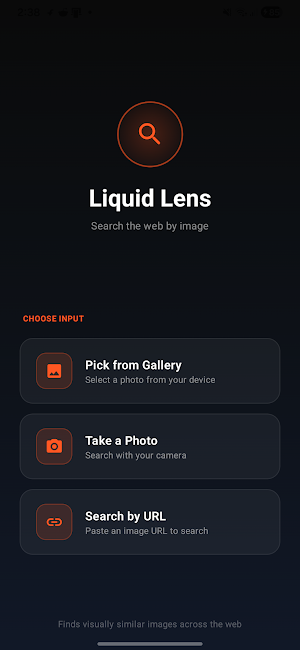 Liquid Lens: Image Search Screenshot 1