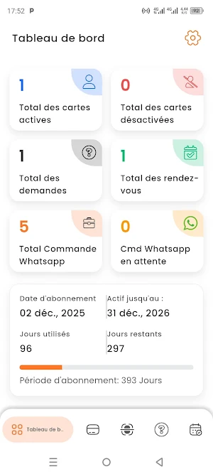 Carte visite Screenshot 2