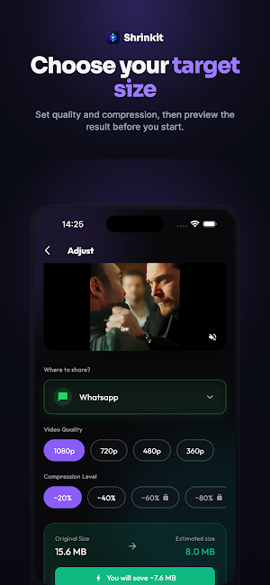 Shrinkit: Video Compressor Screenshot 1