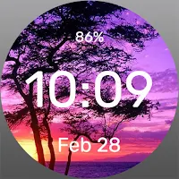 Neon Sunset - Watch Face