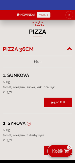 Pizzeria Zemplín Screenshot 0