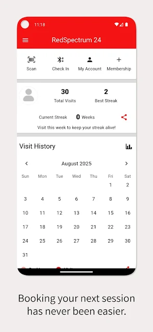 RedSpectrum 24 Member Portal Screenshot 1