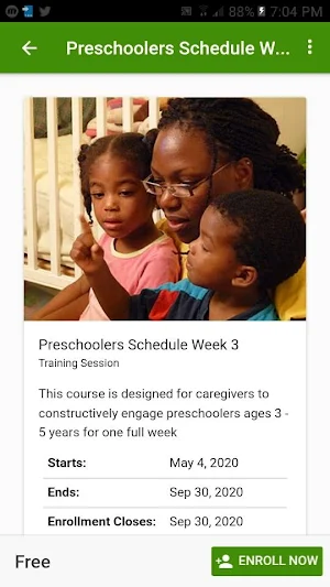 Learning Schedule Screenshot 2