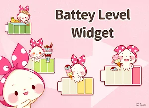 Battery Saver & Battery Widget : Mochizukin-chan Screenshot 2