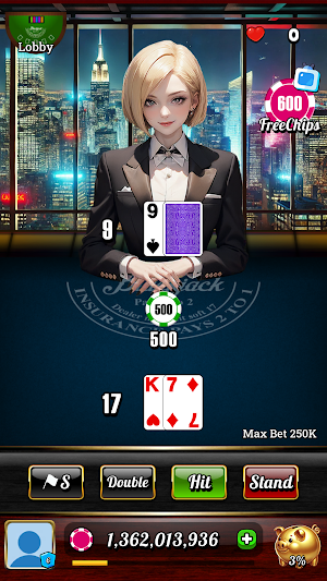 Blackjack 21 - Dealer Queens Screenshot 0