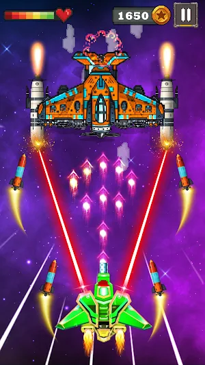 Galaxy Airplane Shooting Games Screenshot 0