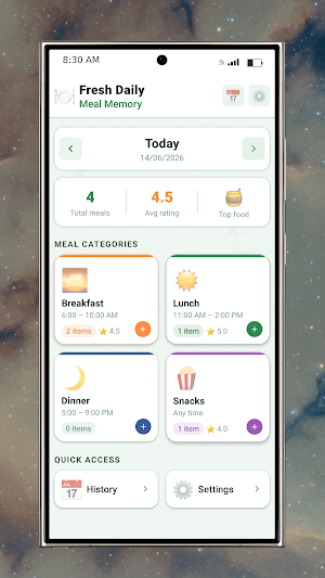 Fresh Daily Meal Memory Screenshot 3