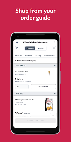 Mineo Wholesale Screenshot 1