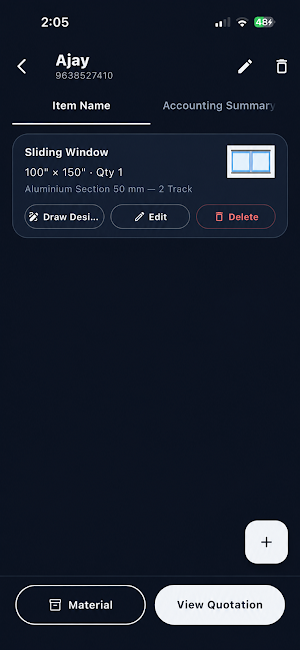 AluPilot: Aluminium Section Screenshot 1